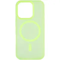 Чохол накладка Smoky MagSafe iPhone 16 Pro Зелена/Fluorescent Green Чохол накладка Smoky MagSafe iPhone 16 Pro Зелена/Fluorescent Green