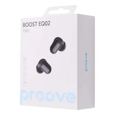 Беспроводные наушники Proove Boost EQ02 Black, Черные Беспроводные наушники Proove Boost EQ02 Black, Черные