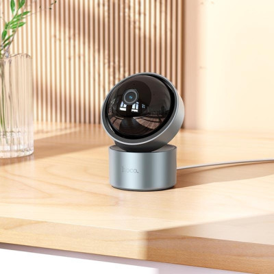 Смарт камера Hoco D5 Indoor PTZ HD camera поворотная Серая