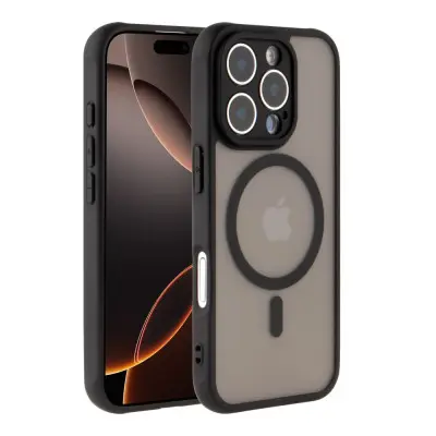 Чехол накладка Anti drop Camera MagSafe iPhone 16 Pro Черная