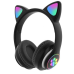 Безпровідні навушники безпровідні TUCCI STN28 Black дитячі з вушками кошеня, чорний