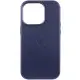 Чехол накладка Leather Case with MagSafe iPhone 13 Pro Max Фиолетовая  (AA+)