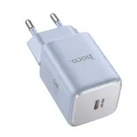 Мережевий зарядний пристрій Hoco N43 Vista PD 30W 1-Type-C Голубой (Ice Blue)