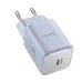 Мережевий зарядний пристрій Hoco N43  VistaPD 30W 1-Type-C Блакитний (Ice Blue)
