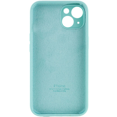 Чехол накладка HC iPhone 15 Бірюзова/Marine Green Full