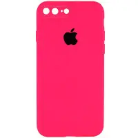Чехол накладка HC iPhone 7+ Розовая /Barbie pink Square Full