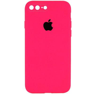 Чехол накладка HC iPhone 7+ Розовая /Barbie pink Square Full