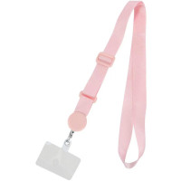 Шнурок (широкий) для смартфона 150 см Рожевий  (Light Pink)