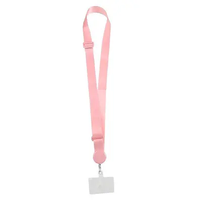 Шнурок (широкий) для смартфона 150 см Рожевий  (Light Pink)