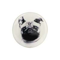 Держатель PopSocket Circle (Pug 05) Белый Держатель PopSocket Circle (Pug 05) Белый