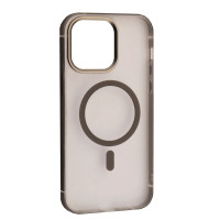 Чохол Накладка Dulero Metal Clear MagSafe iPhone 16 Pro Max Сірий