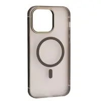 Чехол Накладка Dulero Metal Clear MagSafe iPhone 16 Pro Max Серый