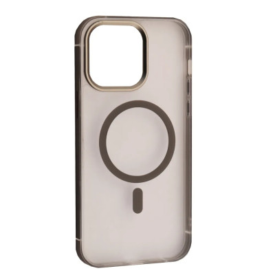 Чохол Накладка Dulero Metal Clear MagSafe iPhone 16 Pro Max Сірий