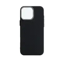 Накладка LikeCarbon 2 MagSafe iPhone 15 Pro Max Kevlar Чорна Накладка LikeCarbon 2 MagSafe iPhone 15 Pro Max Kevlar Чорна