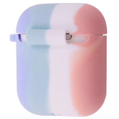 Чохол для AirPods 1/2 Colorfull Рожевий/Бузковий