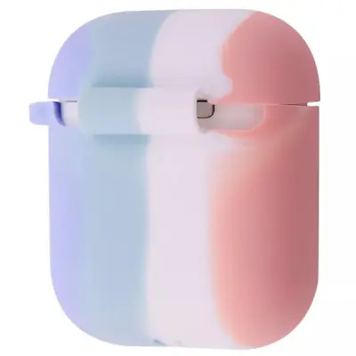 Чохол для AirPods 1/2 Colorfull Рожевий/Бузковий