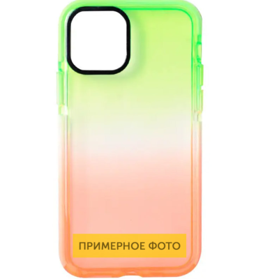 Чехол накладка Sunny Gradient Xiaomi Redmi Note 10 Pro Салатовый/ Оранжевый