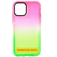 Чехол накладка Sunny Gradient Xiaomi Redmi Note 9S/ Note 9 Pro Розовый/ Салатовый