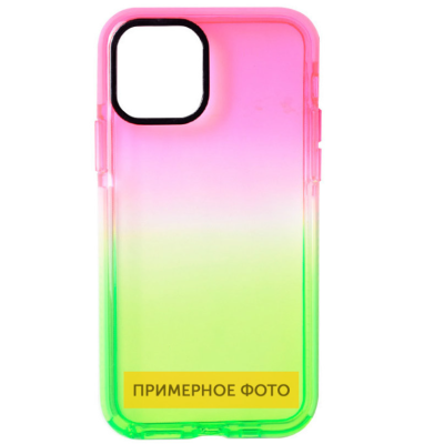 Чехол накладка Sunny Gradient Xiaomi Redmi Note 9S/ Note 9 Pro Розовый/ Салатовый