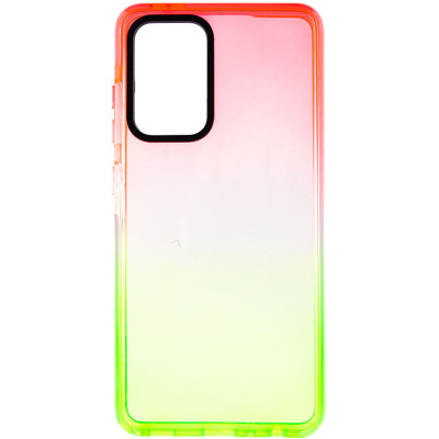 Чехол накладка Sunny Gradient Samsung A525 (A52) Розовый/Салатовый