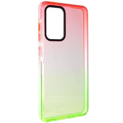 Чехол накладка Sunny Gradient Samsung A525 (A52) Розовый/Салатовый