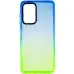 Чехол накладка Sunny Gradient Samsung A525 (A52) Синий/ Салатовый