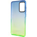 Чехол накладка Sunny Gradient Samsung A525 (A52) Синий/ Салатовый
