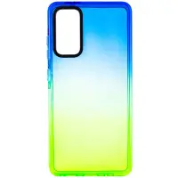 Чехол накладка Sunny Gradient Samsung G780 (S20 FE) Синий/ Салатовый