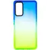 Чехол накладка Sunny Gradient Samsung G780 (S20 FE) Синий/ Салатовый
