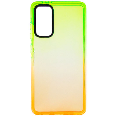Чехол накладка Sunny Gradient Samsung G780 (S20 FE) Салатовый/Оранжевый