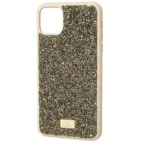 Чехол накладка Bling World Rock iPhone 14 Pro Золотая