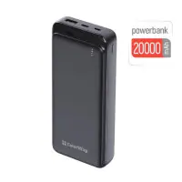 Універсальна мобільна батарея Повербанк ColorWay 20W 20000mAh Slim Чорний