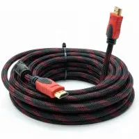 Кабель HDMI 10M чорно-червоний