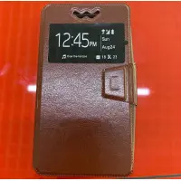 Чохол-книжка Універсальна 5.0" Slider Коричнева (Силіконова основа) (Уцінка)