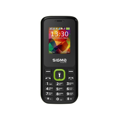 Мобільний телефон Sigma X-style 171 MINI Black/Green, зелено-чорний