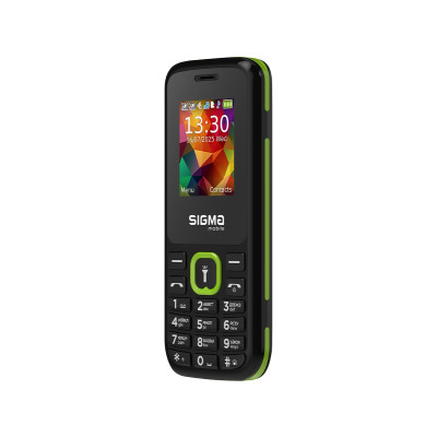 Мобільний телефон Sigma X-style 171 MINI Black/Green, зелено-чорний