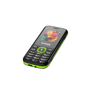 Мобільний телефон Sigma X-style 171 MINI Black/Green, зелено-чорний