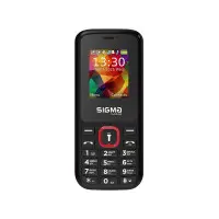 Мобильный телефон Sigma X-style 171 MINI Black/Red, красно-черный