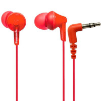 Провідні вакуумні навушники Panasonic RP-HJE125E-K Red, червоні