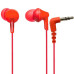 Проводные вакуумные наушники Panasonic RP-HJE125E-K Red, красные