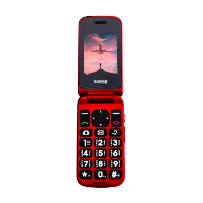 Мобільний телефон Sigma mobile Comfort 50 Menol Shell Duo Black-Red, Чорно-Червоний
