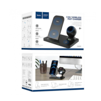 Бездротовий зарядний пристрій CW33 Wisdom 3-in-1 Wireless Charger Чорний Бездротовий зарядний пристрій CW33 Wisdom 3-in-1 Wireless Charger Чорний