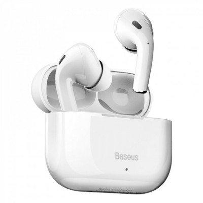 Беспроводные Bluetooth-наушники Baseus Encok True Wireless TWS Earphones W3 White, белый