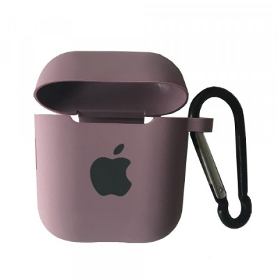 Чохол для AirPods 1/2 Logo Бузковий/ Lilac Pride