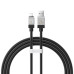 Кабель дата Baseus CoolPlay Lightning 1м Чорний