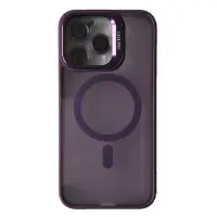 Чехол накладка Matte Fortable Camera Lens  iPhone 13 Pro Max Темно-фиолетовая