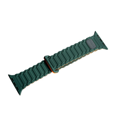Ремешок Apple Watch 42-49мм Trailloved STRAP Зеленый/Оранжевый