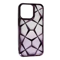 Чехол накладка Abstraction Color  iPhone 15 Pro Max Фиолетовая