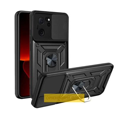Чохол накладка Serge Ring Camshield Xiaomi Redmi 13 4G Чорна (Ummi)
