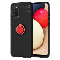 Чехол накладка Color Ring Samsung A025 (A02s) Черная/Красная Чехол накладка Color Ring Samsung A025 (A02s) Черная/Красная